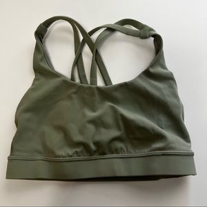 Lululemon Olive sports bra Size 4